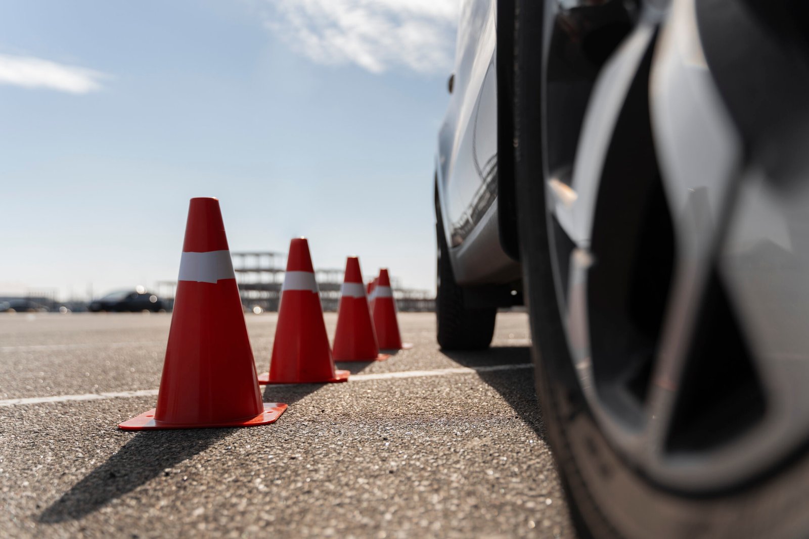 traffic-cones-car-driving-license-test